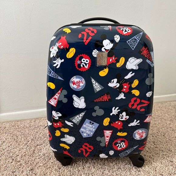 Disney Mickey Mouse Rolling Suitcase - Picture 2 of 6